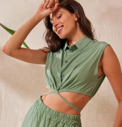 CROP TOP ΜΕ ΔΕΣΙΜΟ N100-238 — view 1