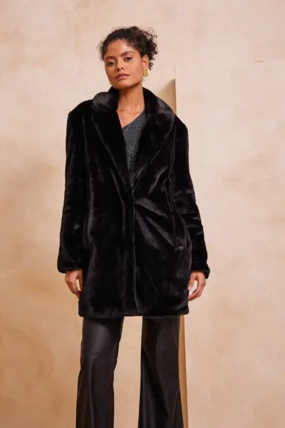 AUDRA FAUX FUR COAT 232349 — view 5