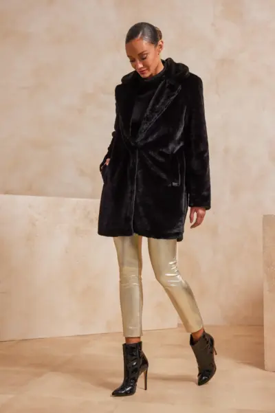 AUDRA FAUX FUR COAT 232349