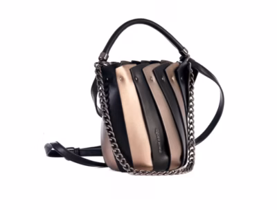 PIERRE CARDIN HAND BAG WITH ECO-LEATHER SHOULDER STRAP 91331