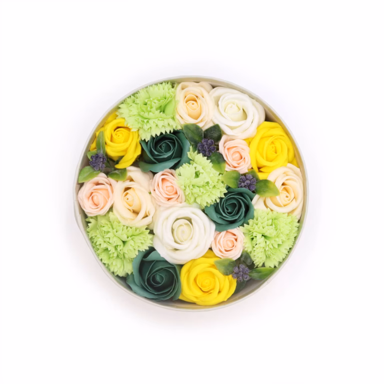 Soap Flowers Spring Celebrations - Yellow & Greens SFBX-04