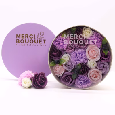 Soap Flowers Lavender Rose & Carnation SFBX-07