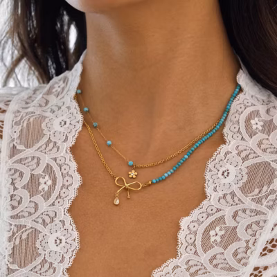 THALASSA BOW LAYERED CHOKER 212528