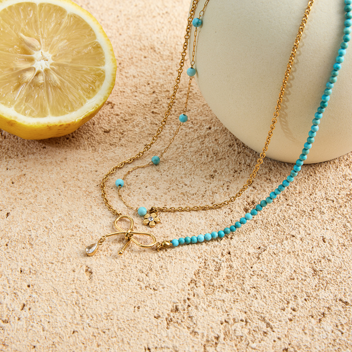 THALASSA BOW LAYERED CHOKER 212528