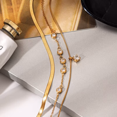 AURA TRIPLE STREAM LAYERED NECKLACE 23424
