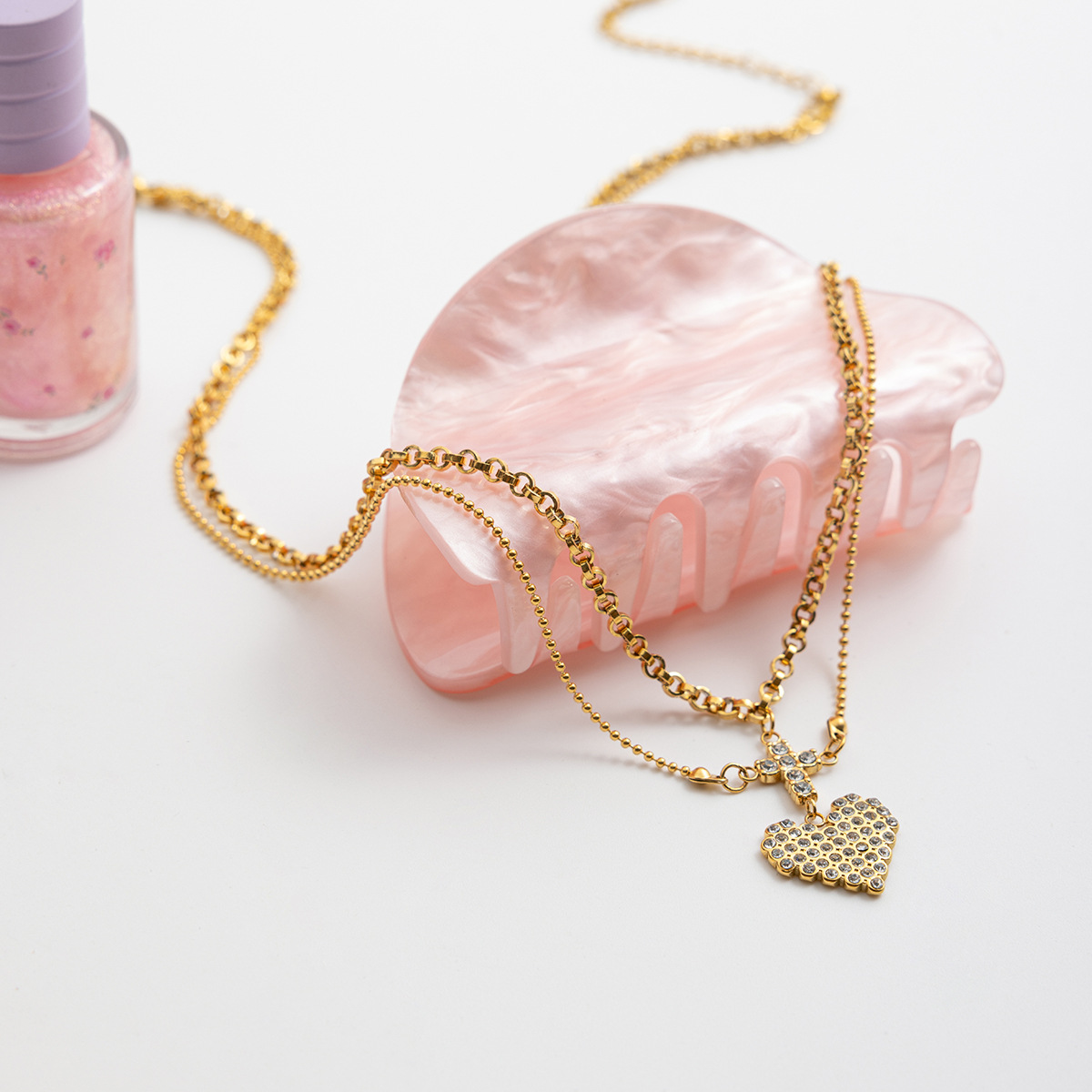 AMOR & FAITH LAYERED CHOKER 21451