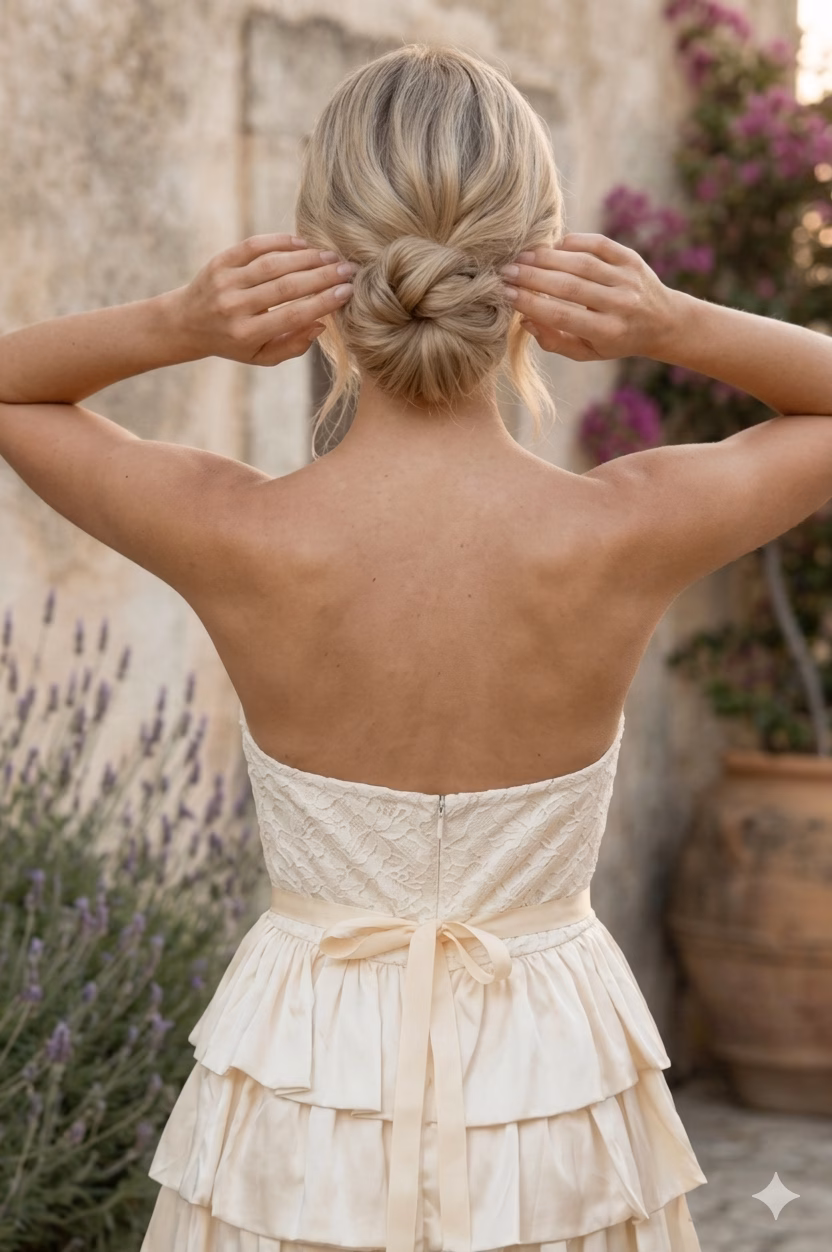 IVORY BLOSSOM DRESS 606652 — view 3