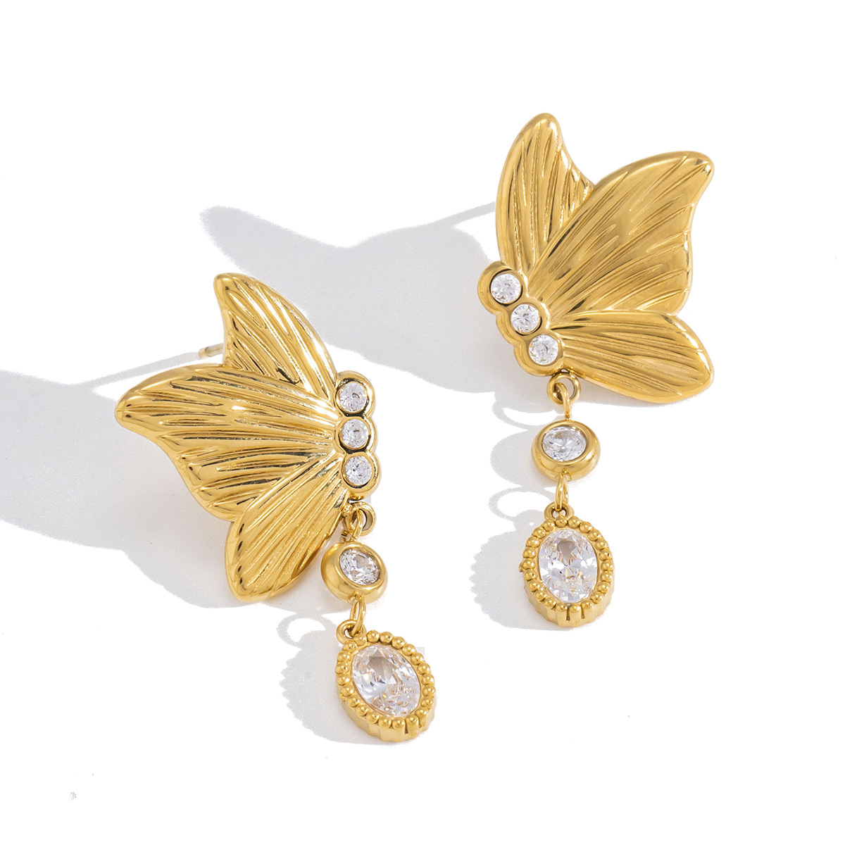 GOLDEN METAMORPHOSIS CRYSTAL EARRINGS 11369