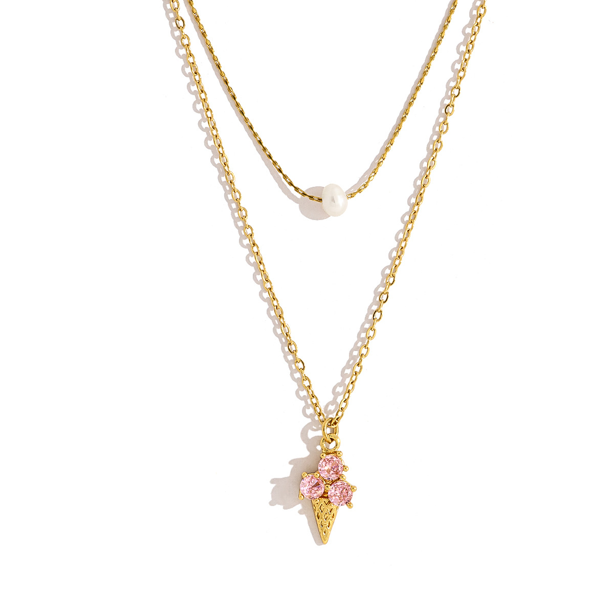 PINK SORBET DOUBLE LAYER NECKLACE 21344
