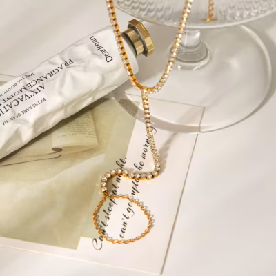 DIAMOND CASCADE TENNIS HAND CHAIN 32275