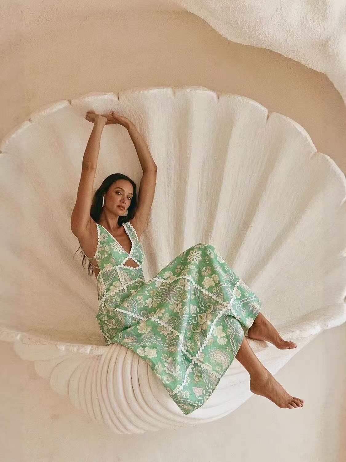THALASSA BREEZE MIDI DRESS 3234 — view 3