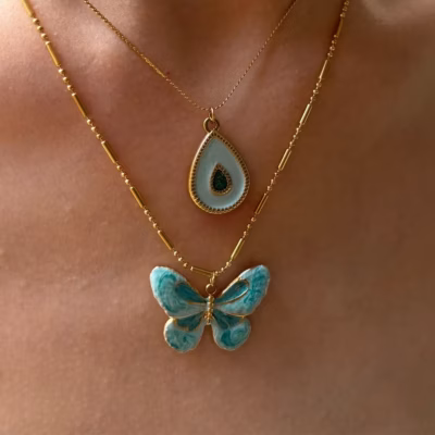 AERO & AQUA LAYERED NECKLACE 24355