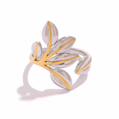 OLIVE BRANCH DUO-TONE RING 21297