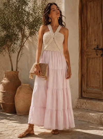 THALASSA MACRAME MAXI DRESS 276