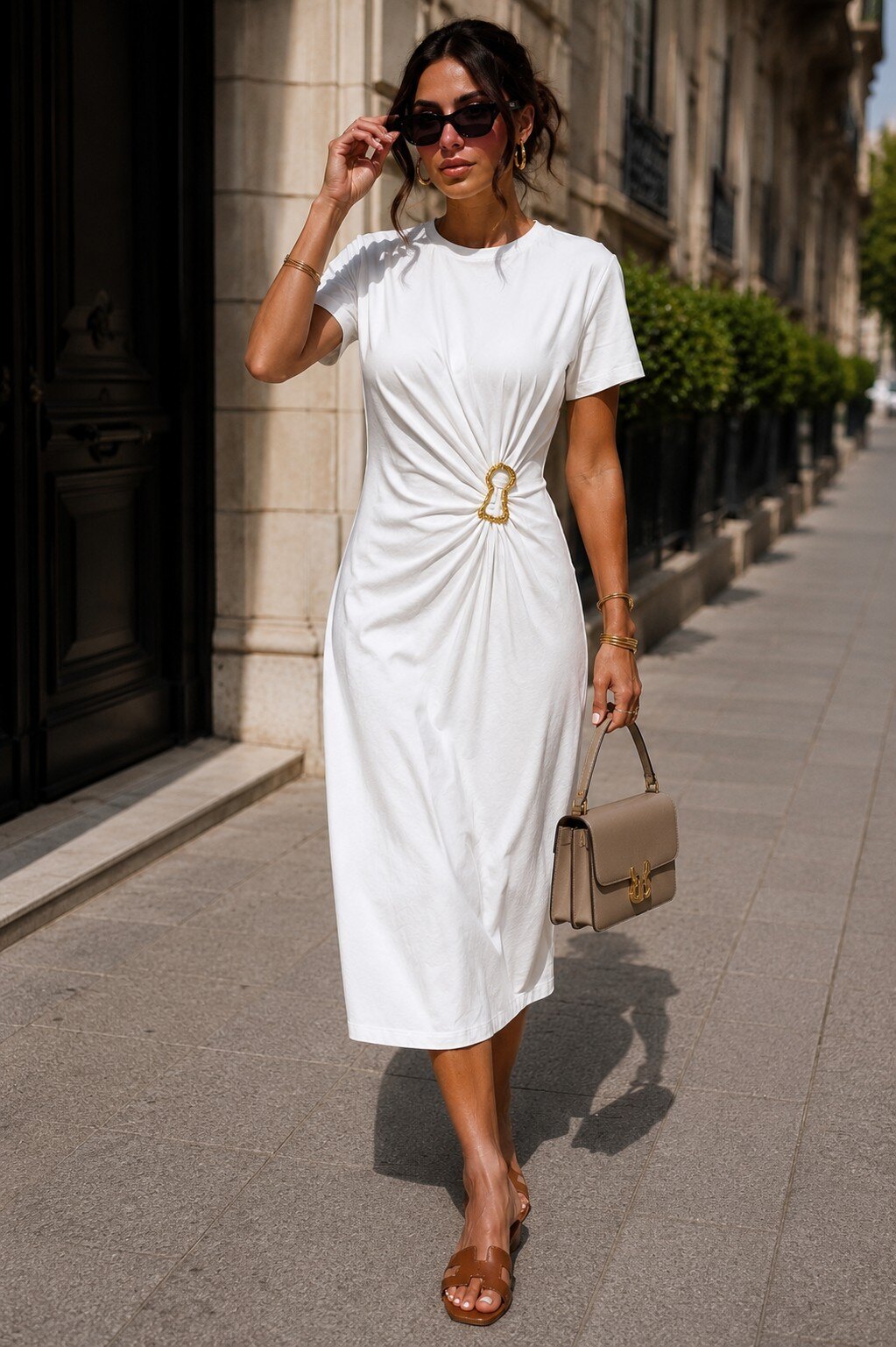 AURELIA KEYHOLE MIDI DRESS 372 — view 3