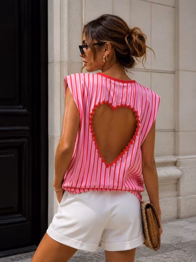 AMOUR HEART CUT-OUT TOP 367