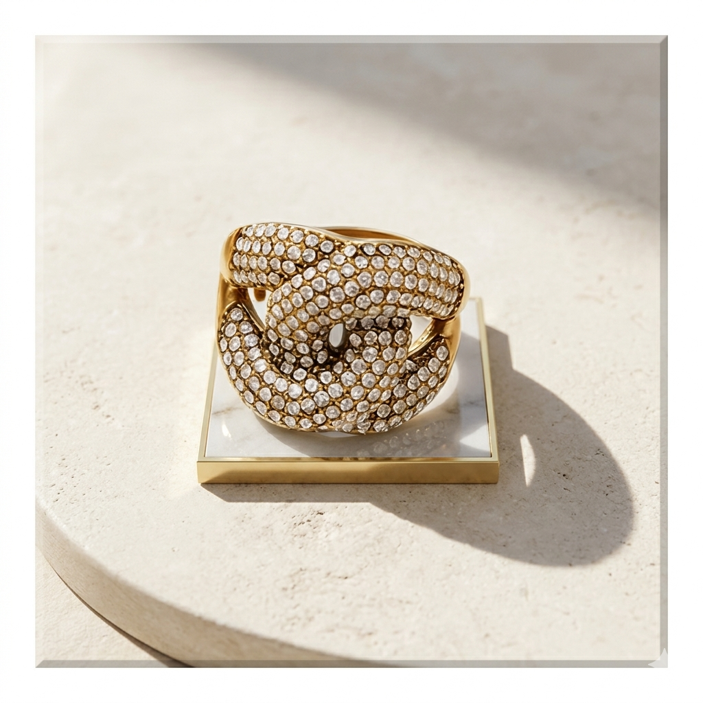 IMPERIAL INTERLOCKING PAVE RING 21635