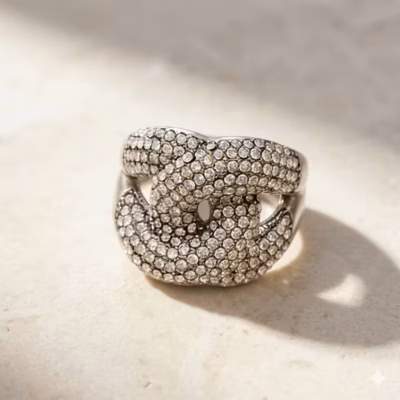 IMPERIAL INTERLOCKING PAVE RING 21635