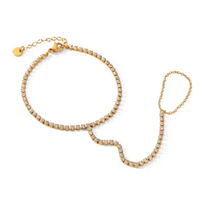DIAMOND CASCADE TENNIS HAND CHAIN 32275