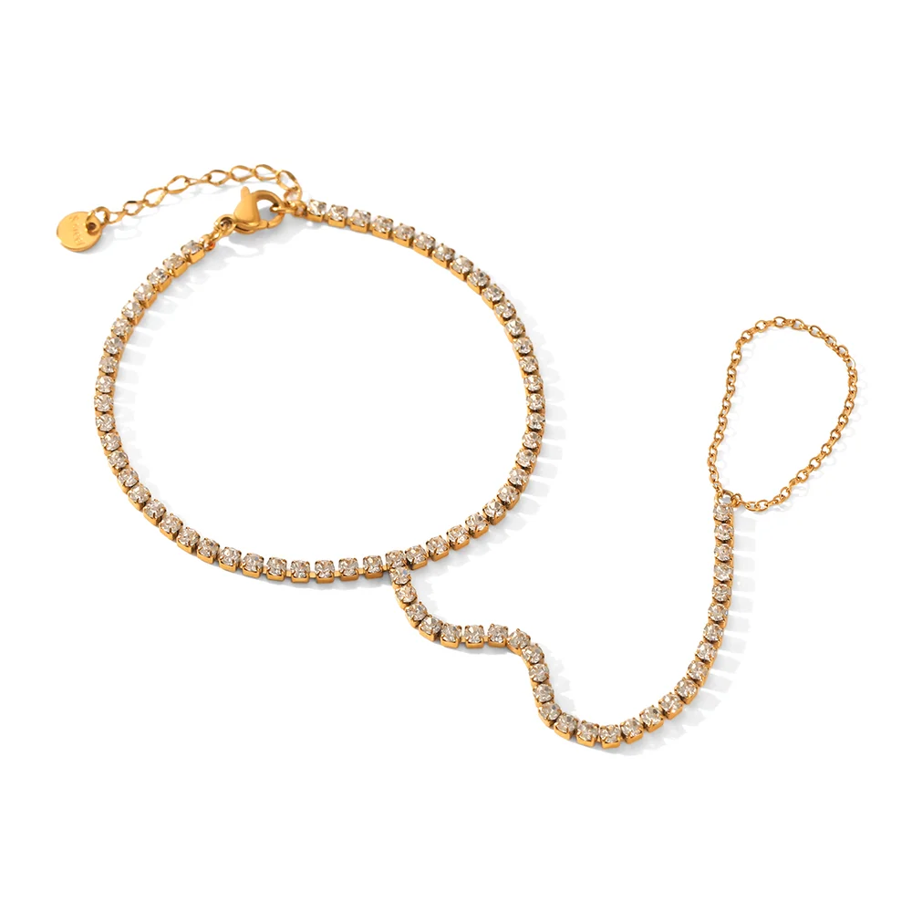 DIAMOND CASCADE TENNIS HAND CHAIN 32275