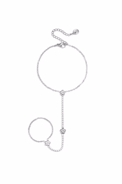 HANDCHAIN SILVER OR GOLD BLOSSOM 192 — view 2