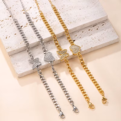 CUBAN LINK HEART 0822 — view 3