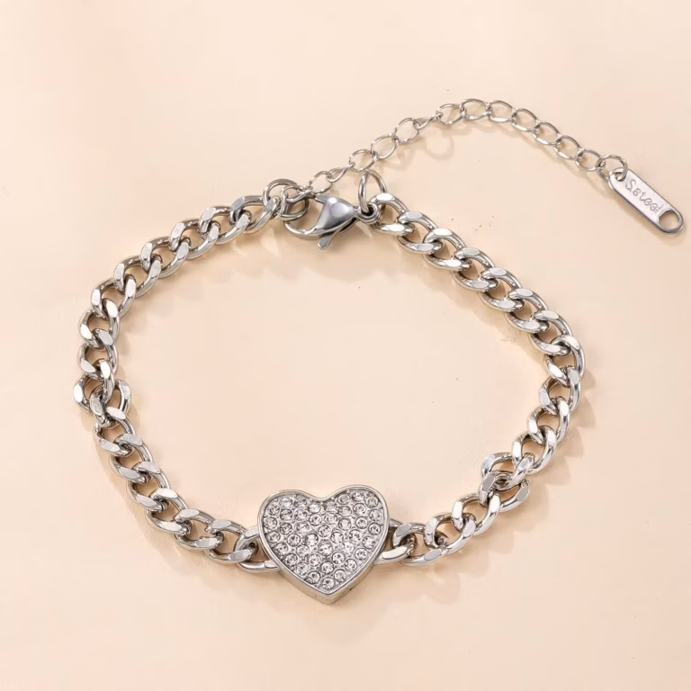 CUBAN LINK HEART 0822