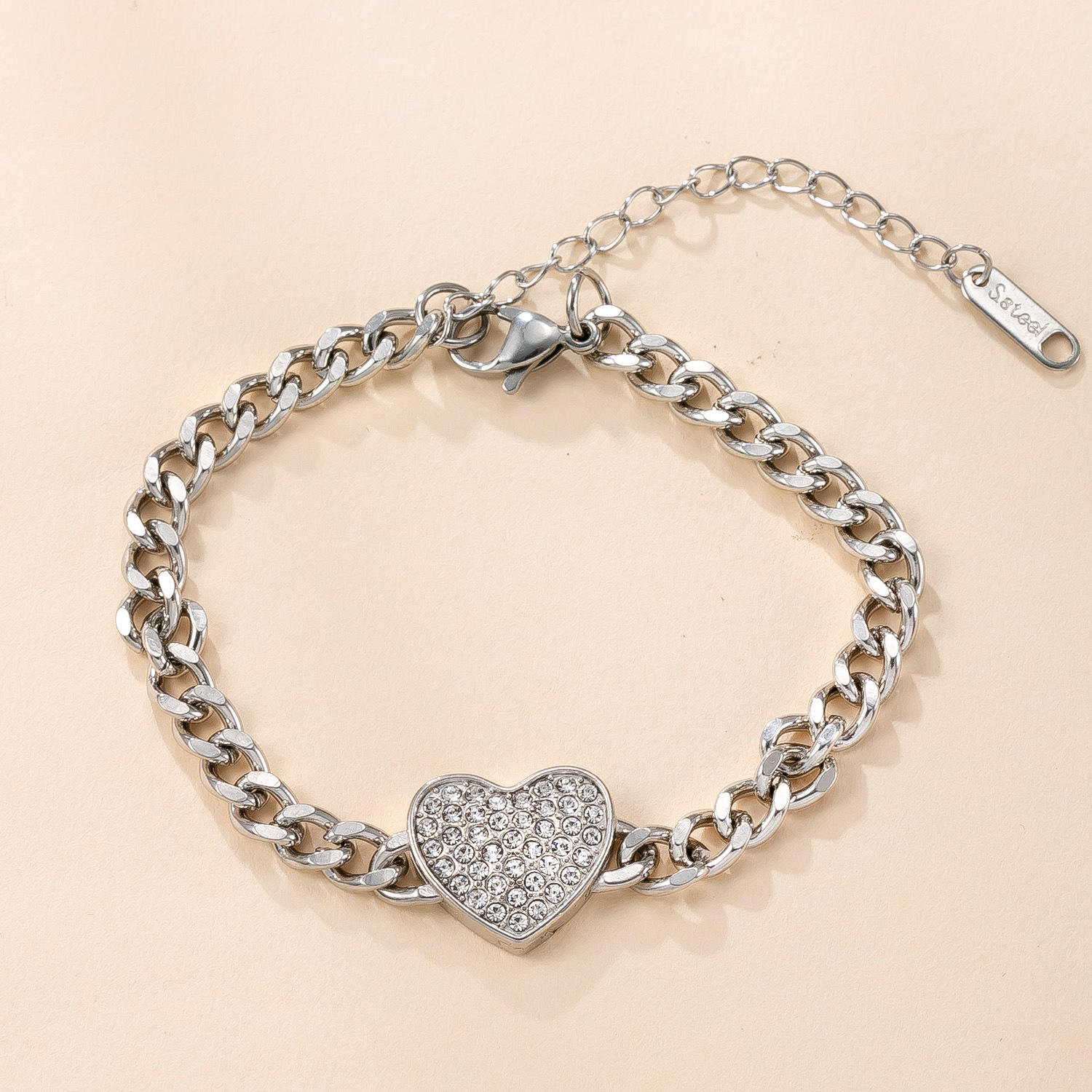 CUBAN LINK HEART 0822