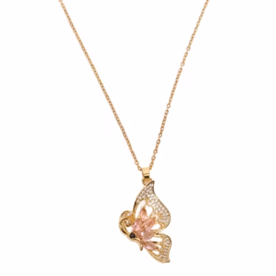GOLDEN BUTTERFLY NECKLACE 2282 — view 1
