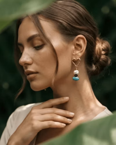 AURA BAROQUE HEART EARRINGS 229837