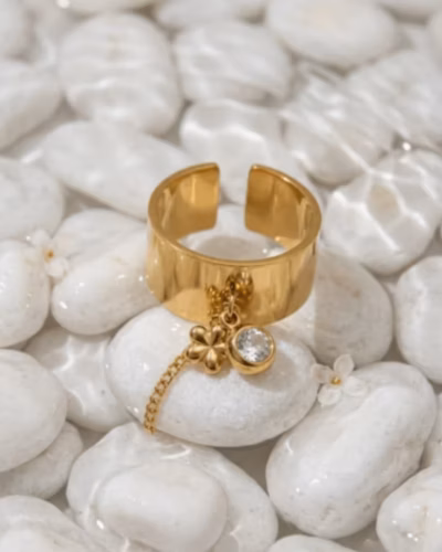 CHARM WAVE RING 128523