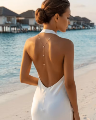 AURA CLOVER BACK NECKLACE 12853