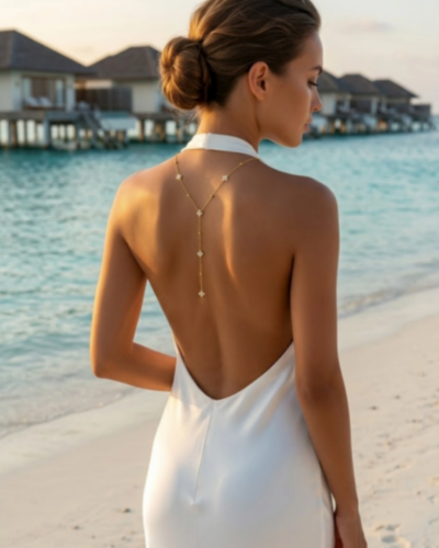 AURA CLOVER BACK NECKLACE 12853