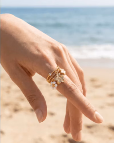 BLOSSOM & PEARL DROP RING 99920 — view 3