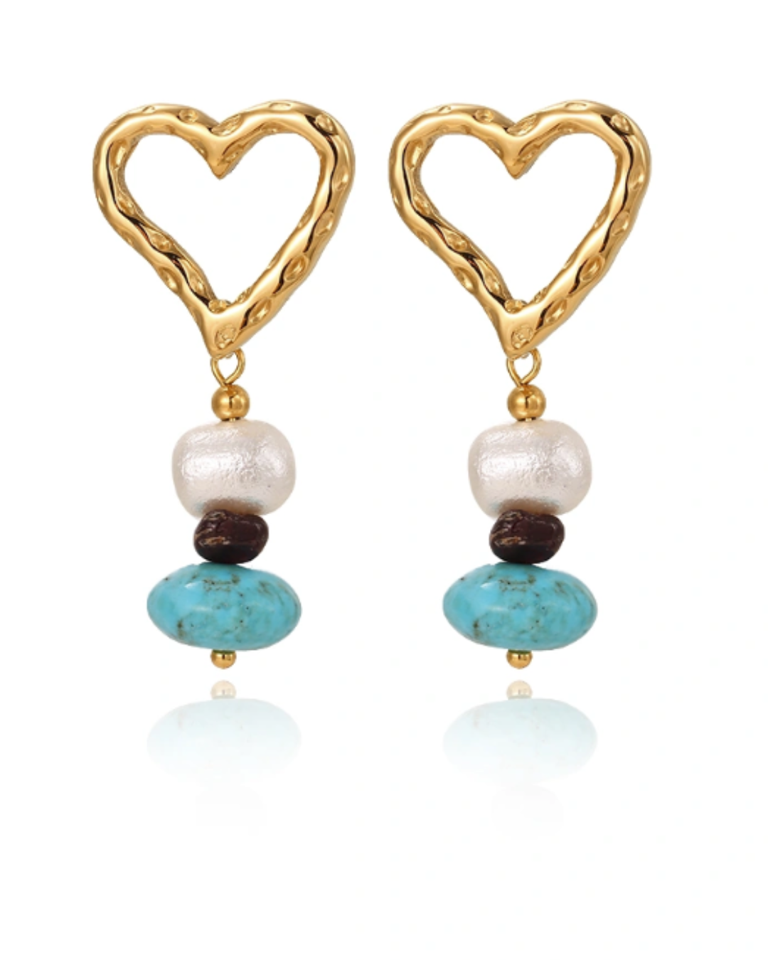 AURA BAROQUE HEART EARRINGS 229837 — view 2