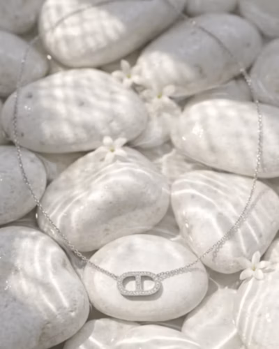 LUMINOUS OVAL NECKLACE 222252 — view 3