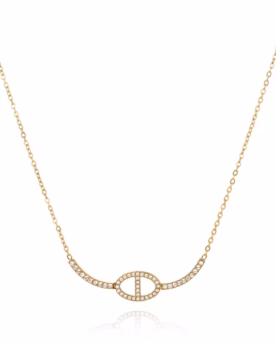 AURA MARINER PAVE NECKLACE 65739 — view 3