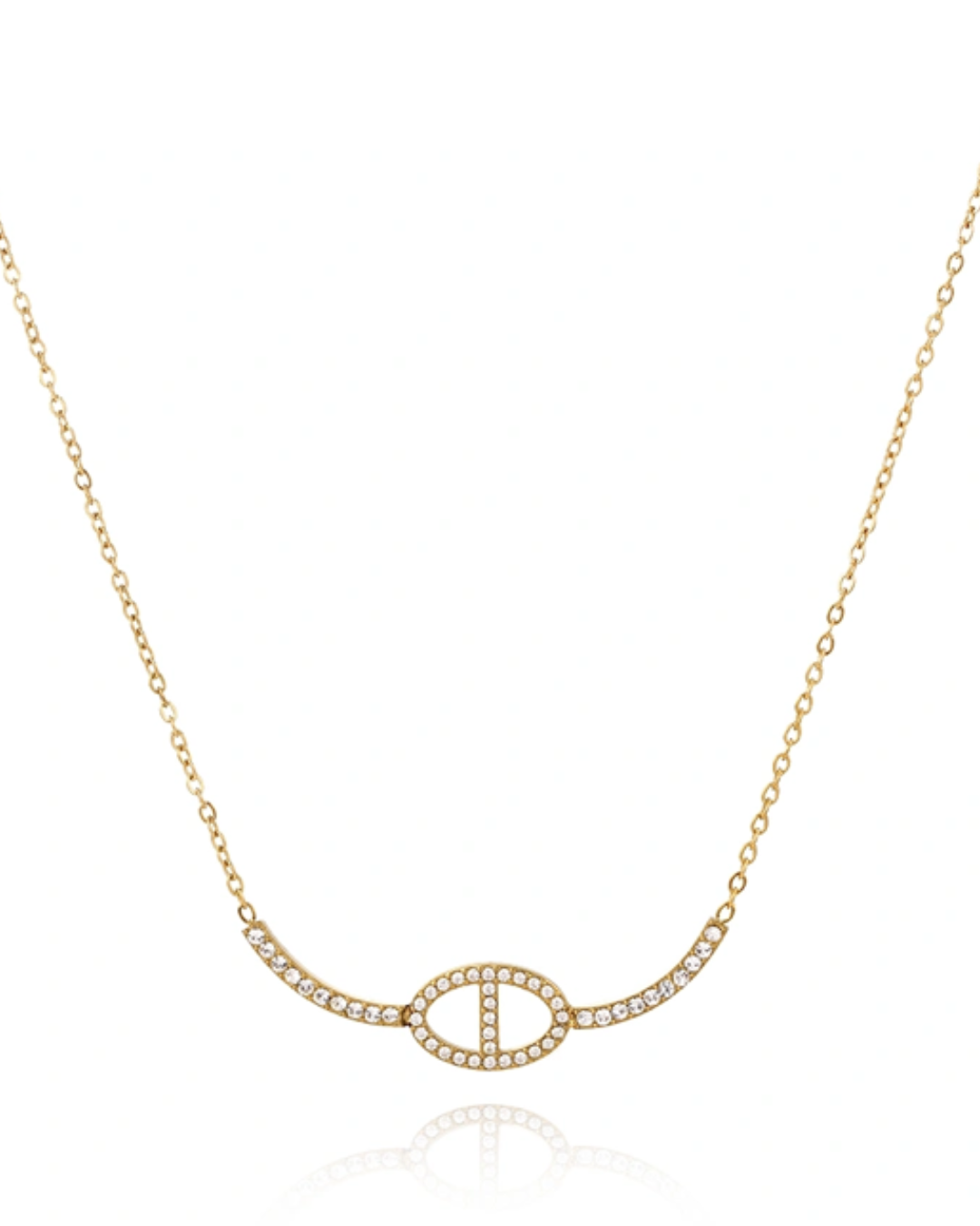 AURA MARINER PAVE NECKLACE 65739 — view 3