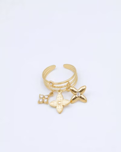 TRIPLE BLOSSOM CHARM RING 928854