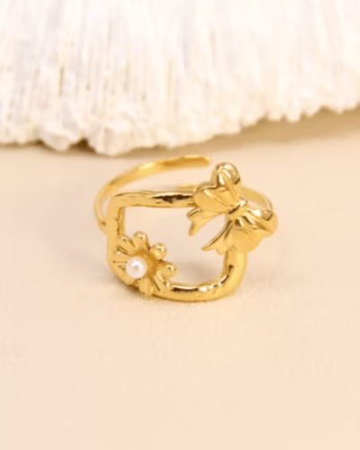 COQUETTE BOW & DAISY RING 1852917