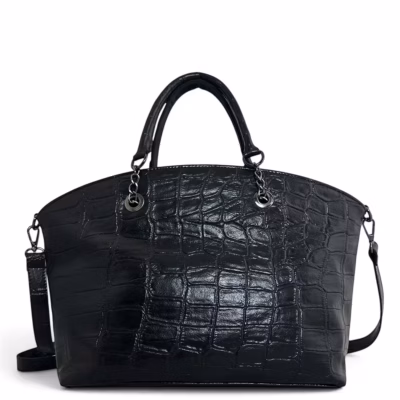 CROCO CHAINY TOTE BAG — ΤΣΑΝΤΕΣ