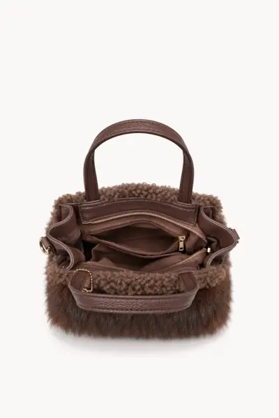 DUAL FAUX FUR TOTE BAG — ΤΣΑΝΤΕΣ
