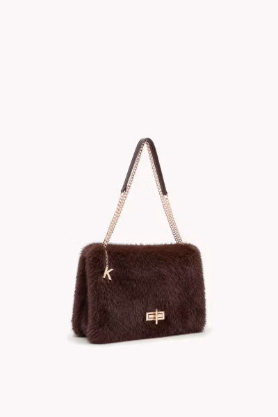 FAUX FUR FLAP BAG — ΤΣΑΝΤΕΣ (7)