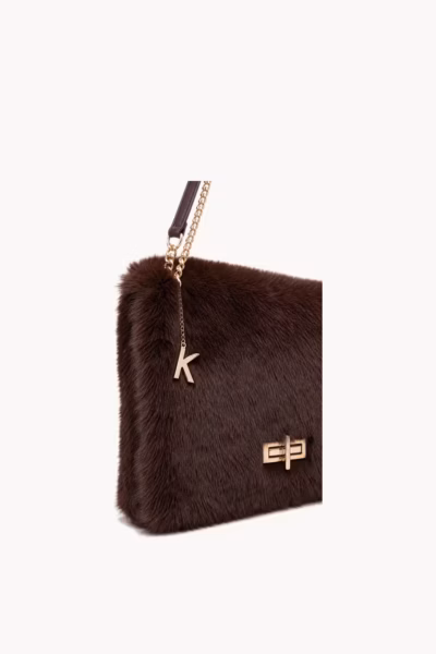 FAUX FUR FLAP BAG — ΤΣΑΝΤΕΣ (9)