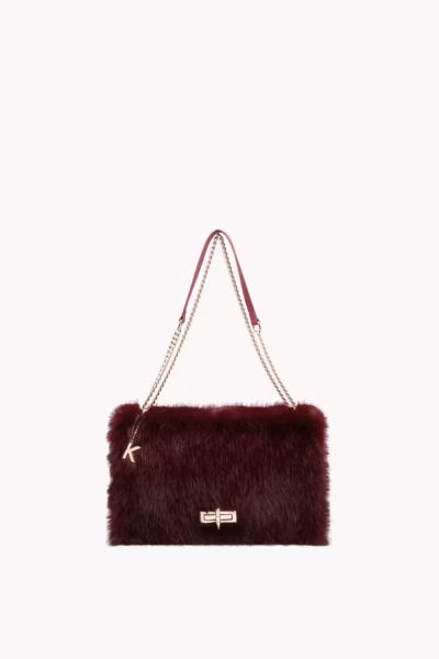 FAUX FUR FLAP BAG — ΤΣΑΝΤΕΣ