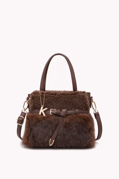 DUAL FAUX FUR TOTE BAG — ΤΣΑΝΤΕΣ (3)