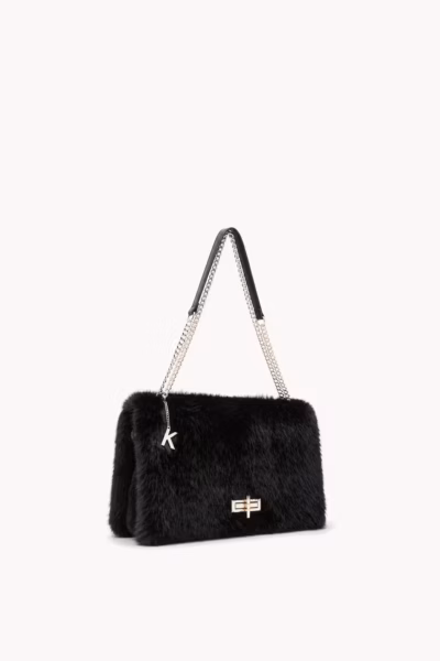 FAUX FUR FLAP BAG — ΤΣΑΝΤΕΣ (4)