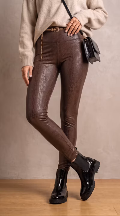 VIPER SKIN SCULPTING FAUX LEATHER LEGGINGS — ΠΑΝΤΕΛΟΝΙΑ (2)