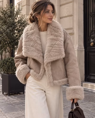 REVERSIBLE FAUX SUEDE & FUR JACJET — ΠΑΝΩΦΟΡΙΑ (1)