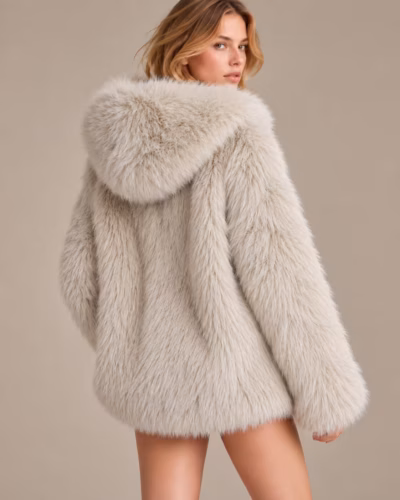 CLOUD SOFT FAUX FUR HOODED JACKET — ΠΑΝΩΦΟΡΙΑ (3)